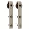 Delaney Hardware 8 ft. Satin Nickel Standard Style Rollers Barn Door Hardware Kit BD1082 - alternate 4